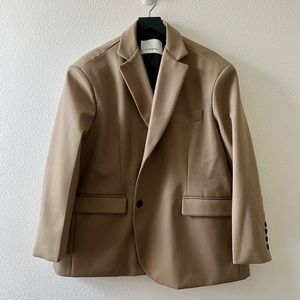 THE FRANKIE SHOP Oversized Boyfriend Blazer OS/Desert Taupe